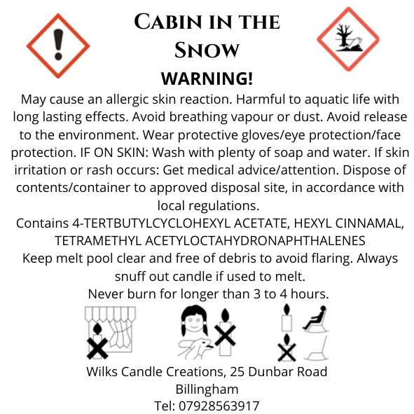 Cabin in the Snow Scented Candle image 1