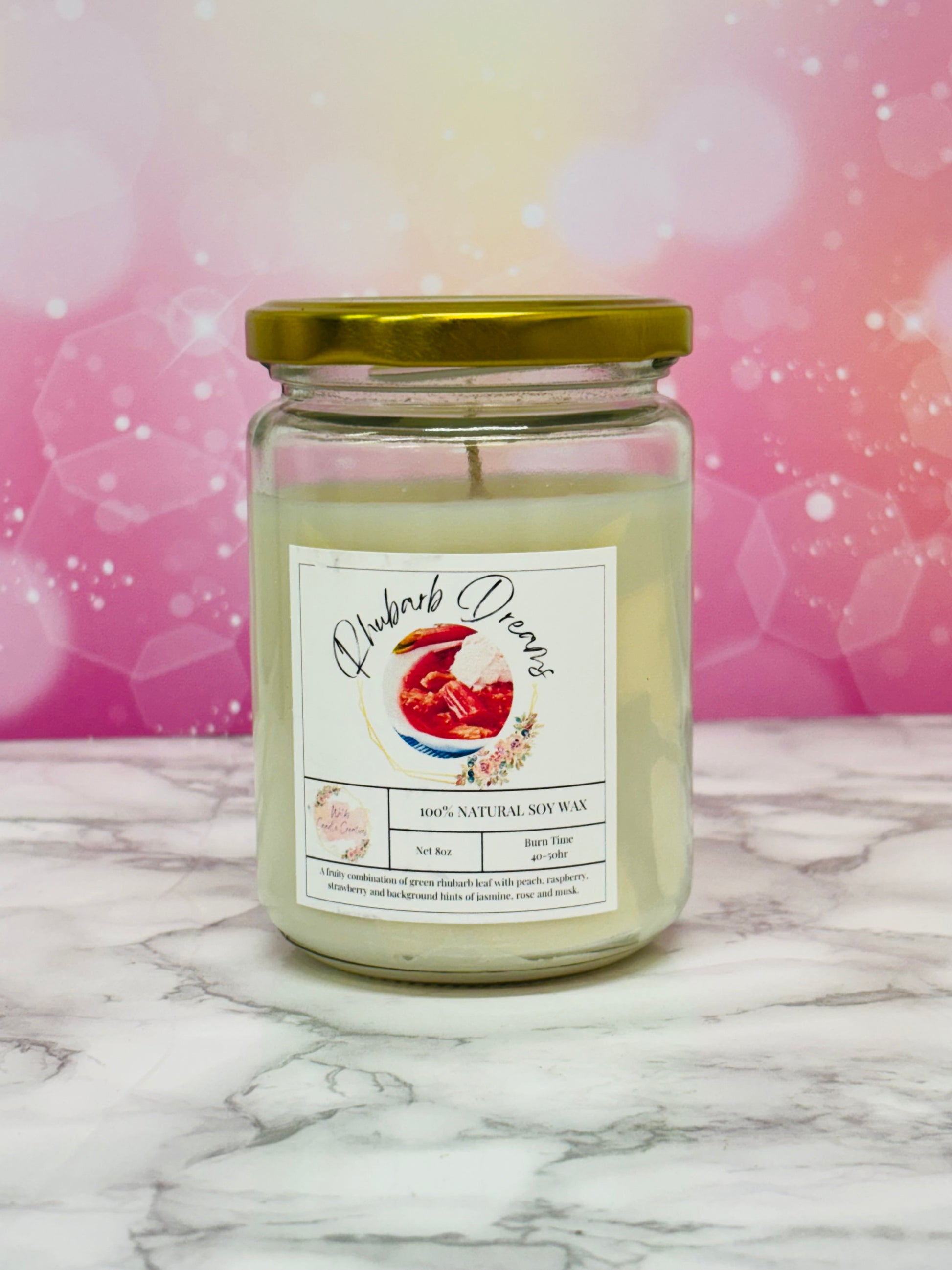 Rhubarb Dreams Scented Candle image 0