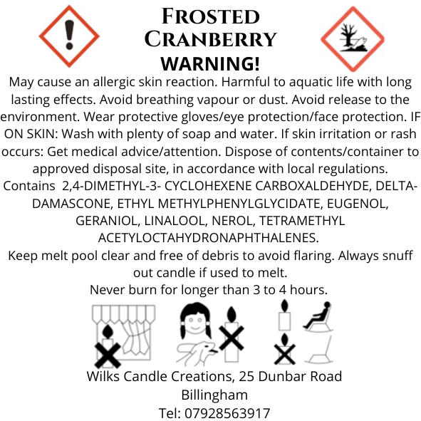 Frosted Cranberry Scented Candle image 1