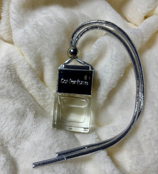 Luxury Car Diffuser | Square Glass Bottle with Silver Cork Lid | Long-Lasting Fragrance