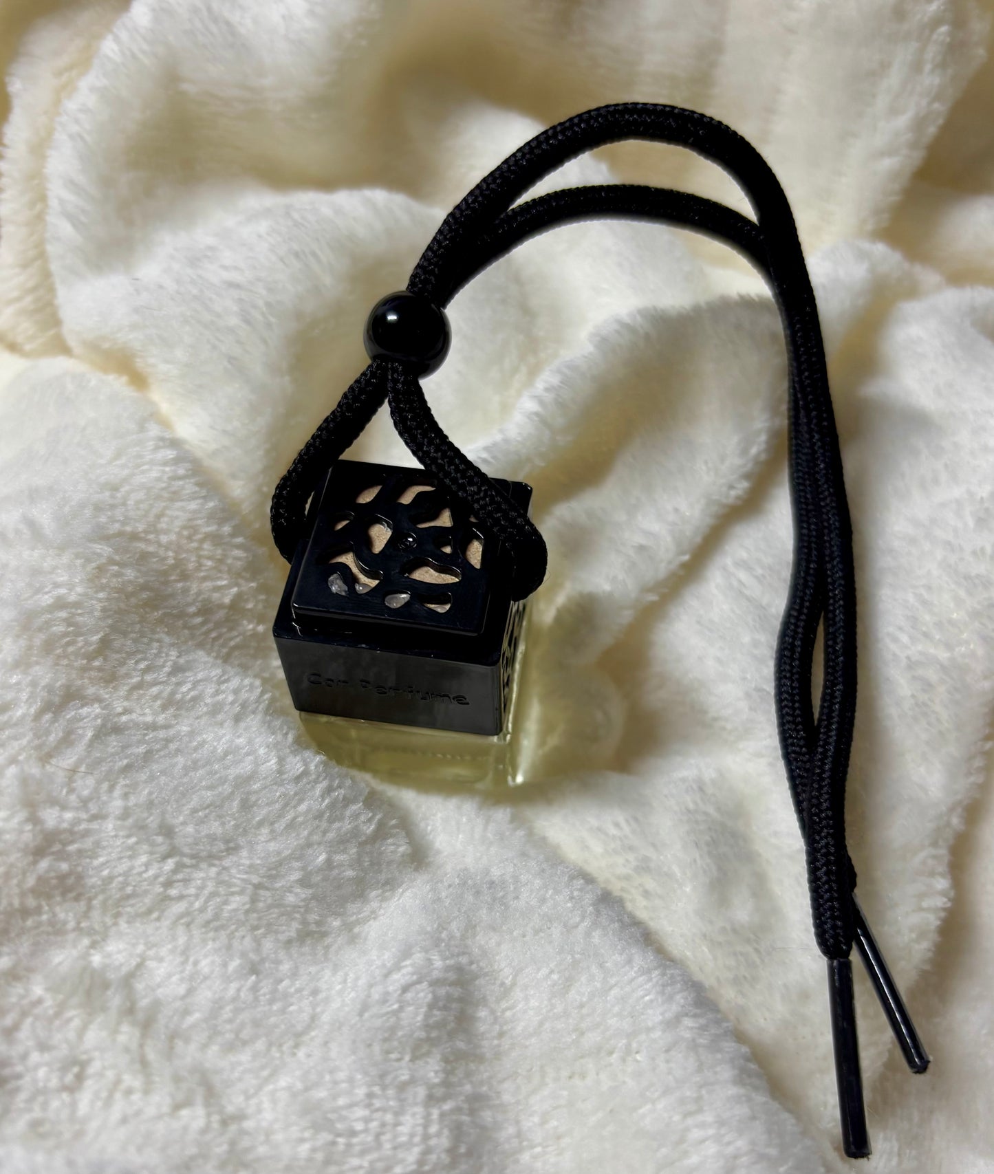 Luxury Car Diffuser | Glass Bottle with Black Lid | Long-Lasting Fragrance