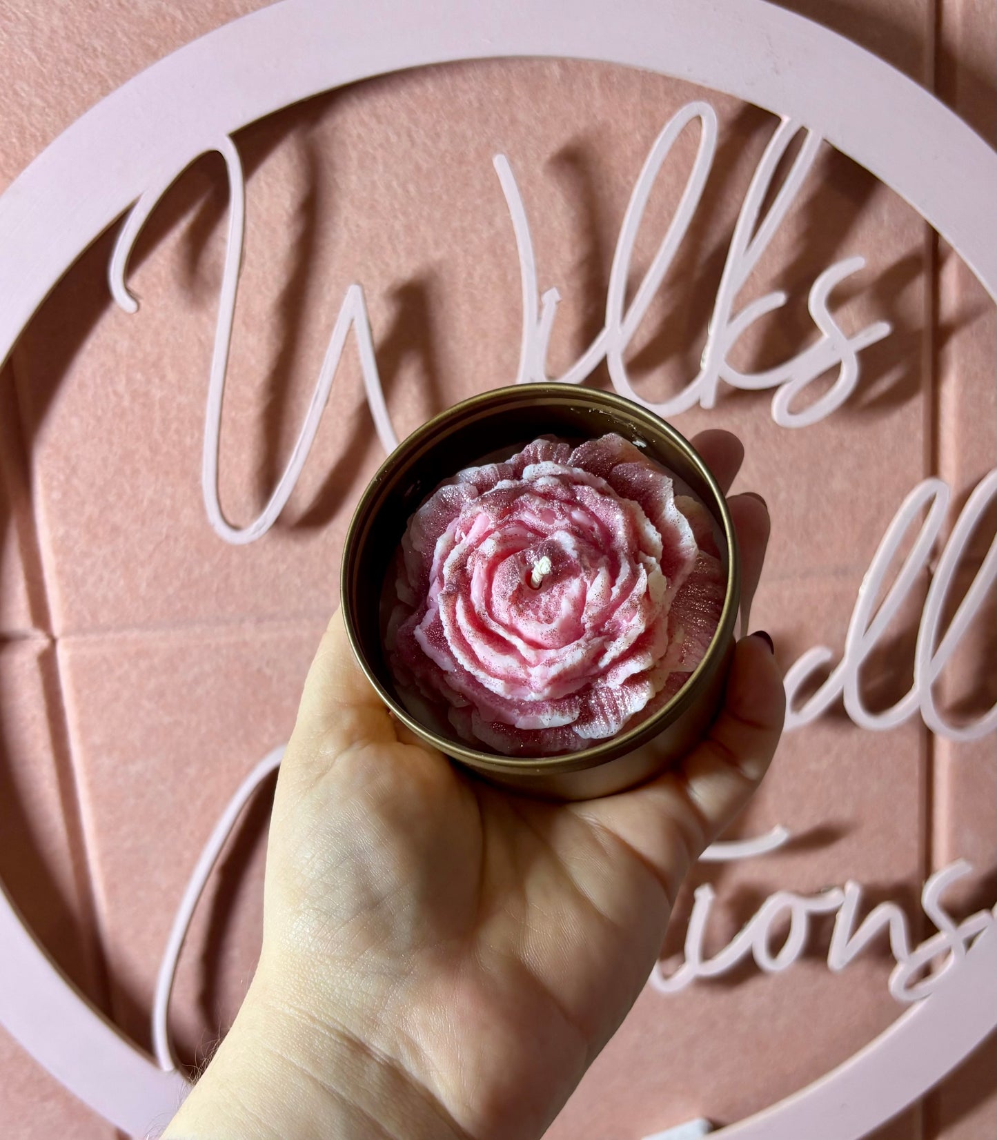 š§āāļø Snow Fairie Flower Candle ā 8oz Tin