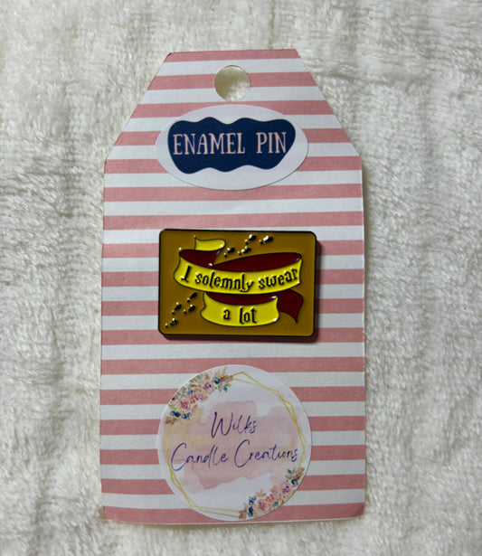 “I Solemnly Swear a Lot” Enamel Pin