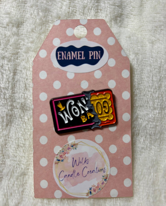 Golden Ticket Enamel Pin