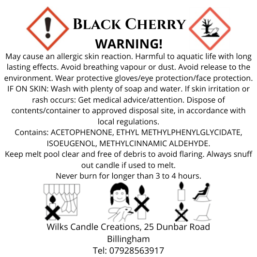 Black Cherry Scented Candle image 1