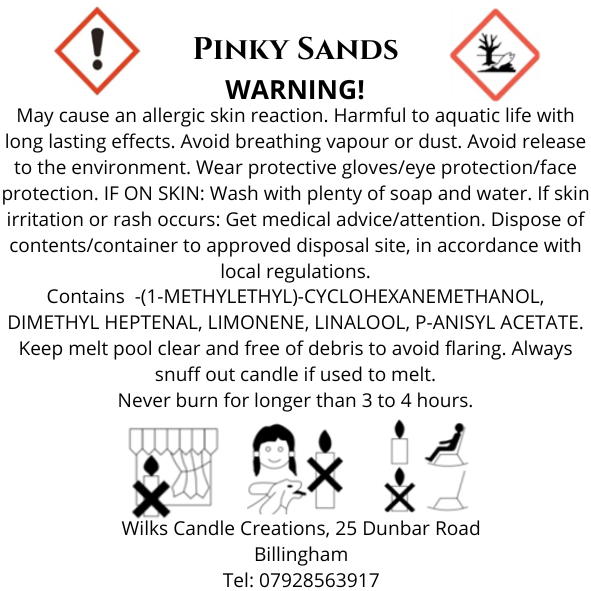 Pinky Sands Scented Candle image 1