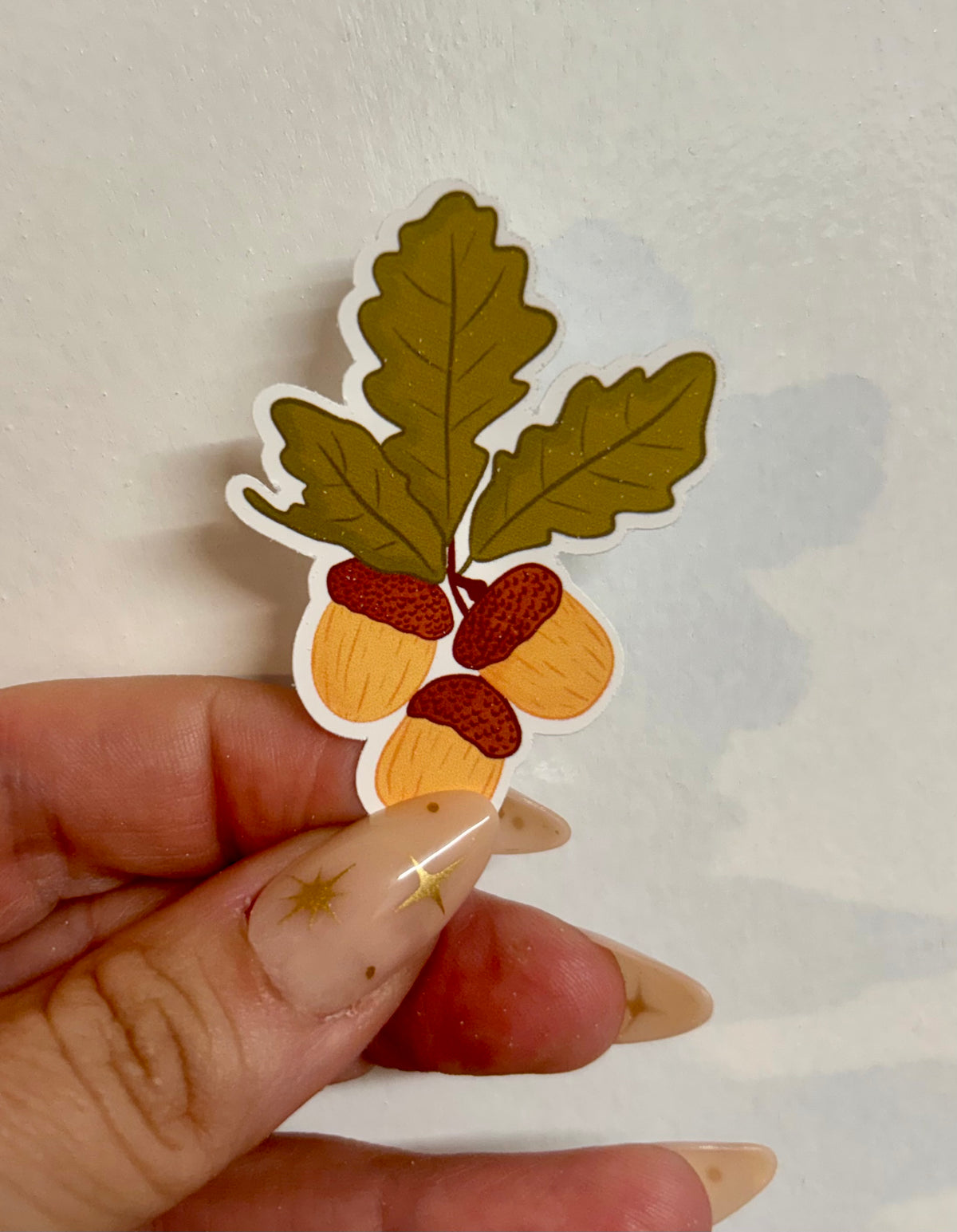 Acorn & Oak Leaves Die-Cut Sticker