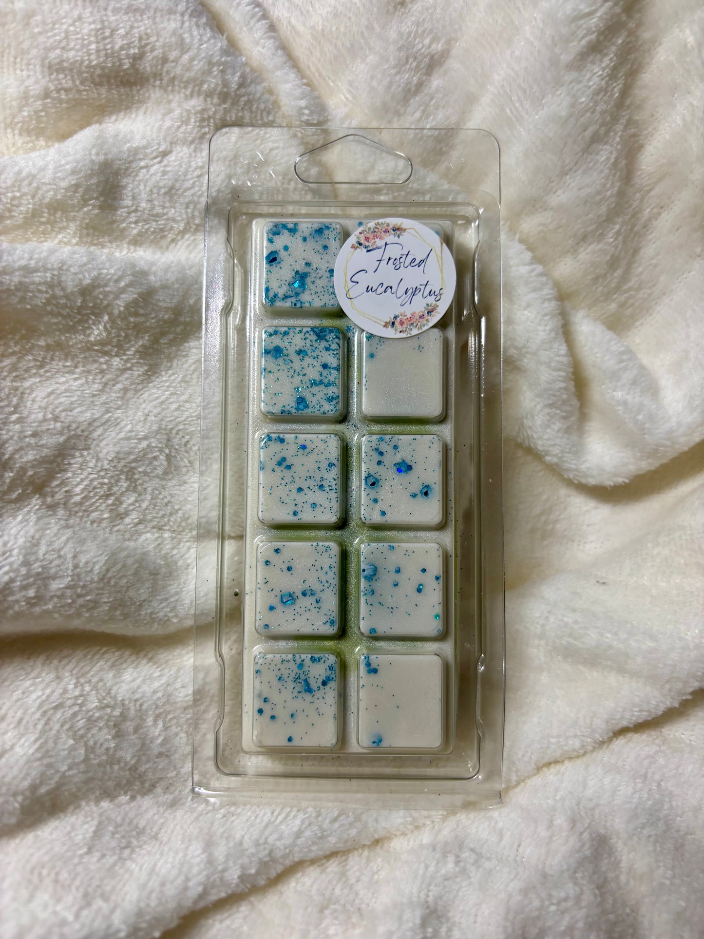 Frosted Eucalyptus Wax Melt Snap Bar – Fresh & Wintery Soy Wax Melts