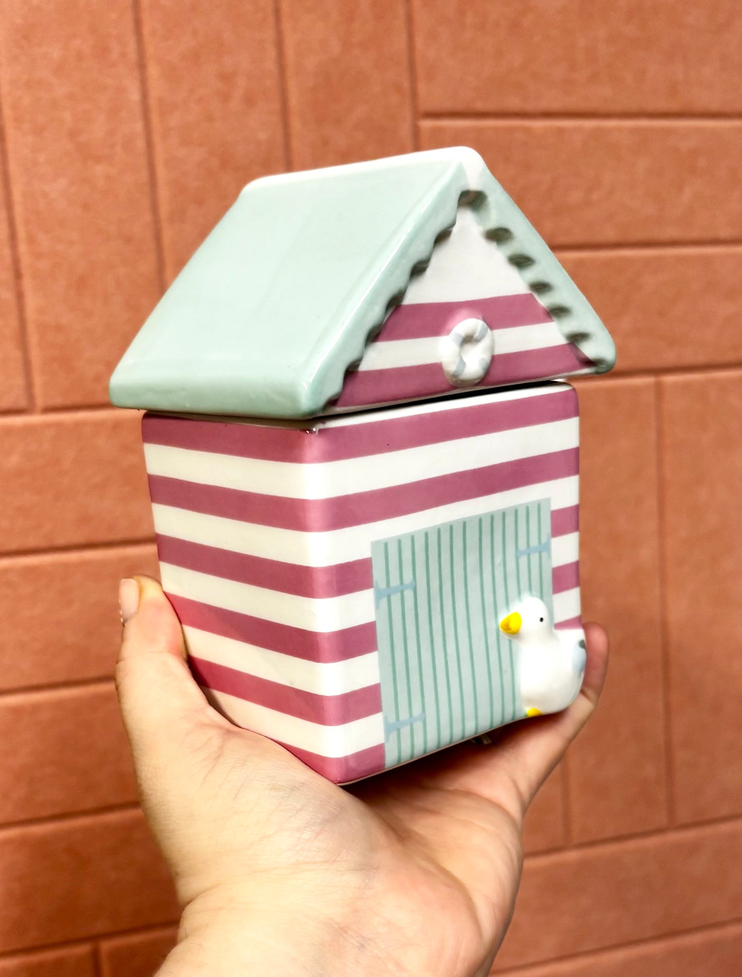 Seaside Beach Hut Wax Melt Burner | Ceramic Wax Melt Warmer