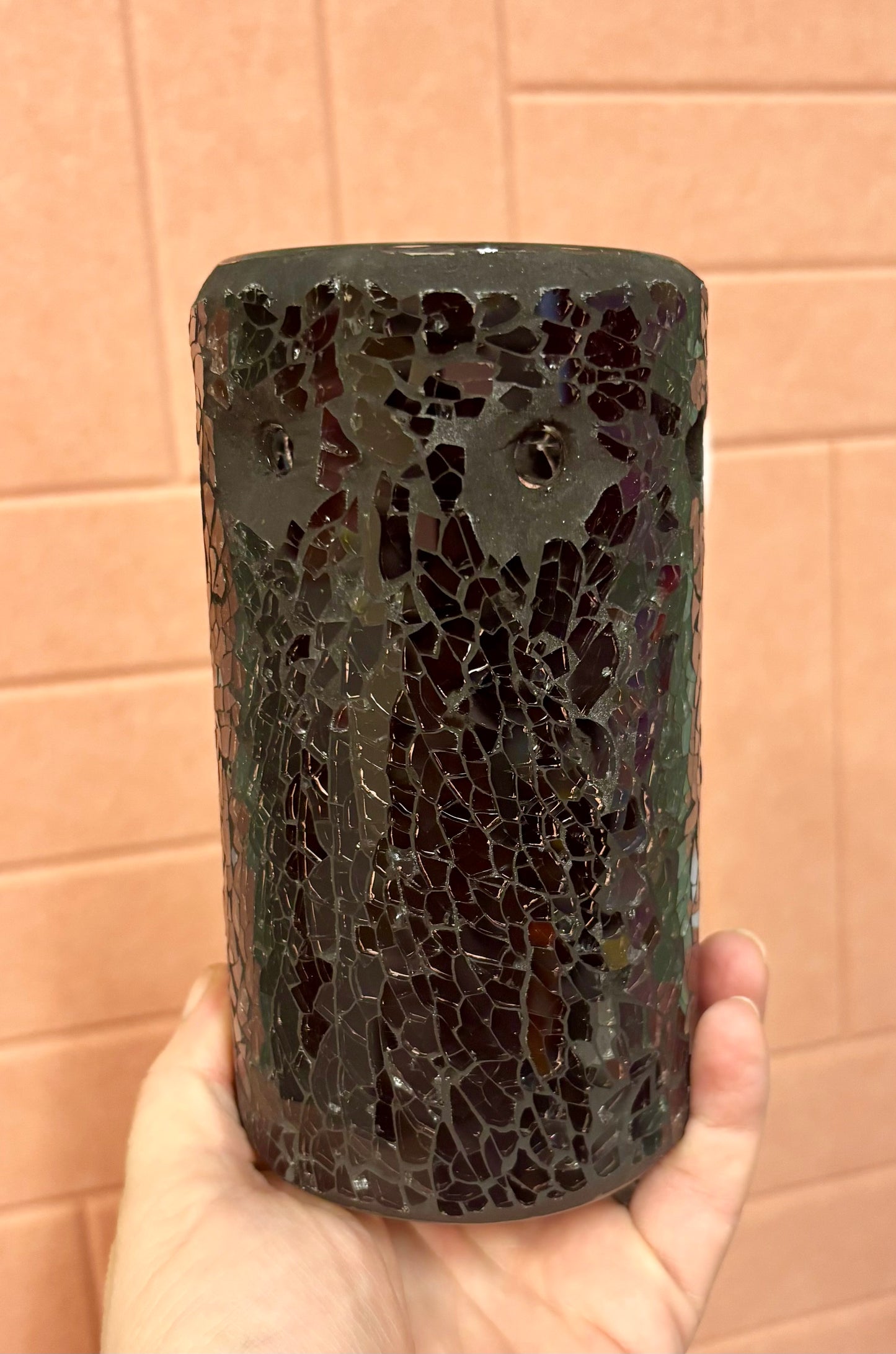 Mosaic Glass Wax Melt Burner | Crackle Effect Wax Melter
