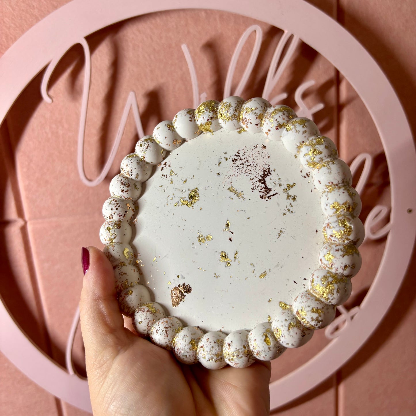 ✨ Perfectly Imperfect Beaded Tray – Seconds Sale