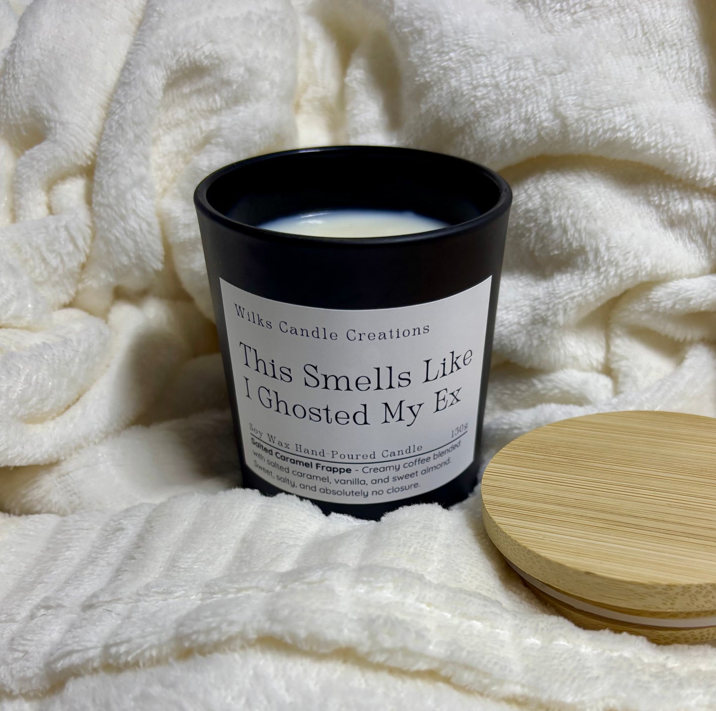 This Smells Like I Ghosted My Ex – Salted Caramel Frappe Candle