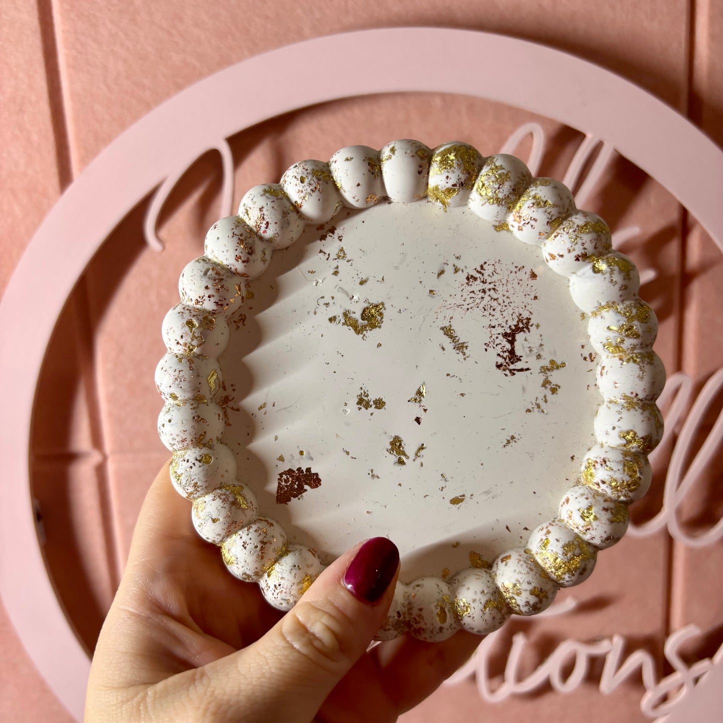 ✨ Perfectly Imperfect Beaded Tray – Seconds Sale