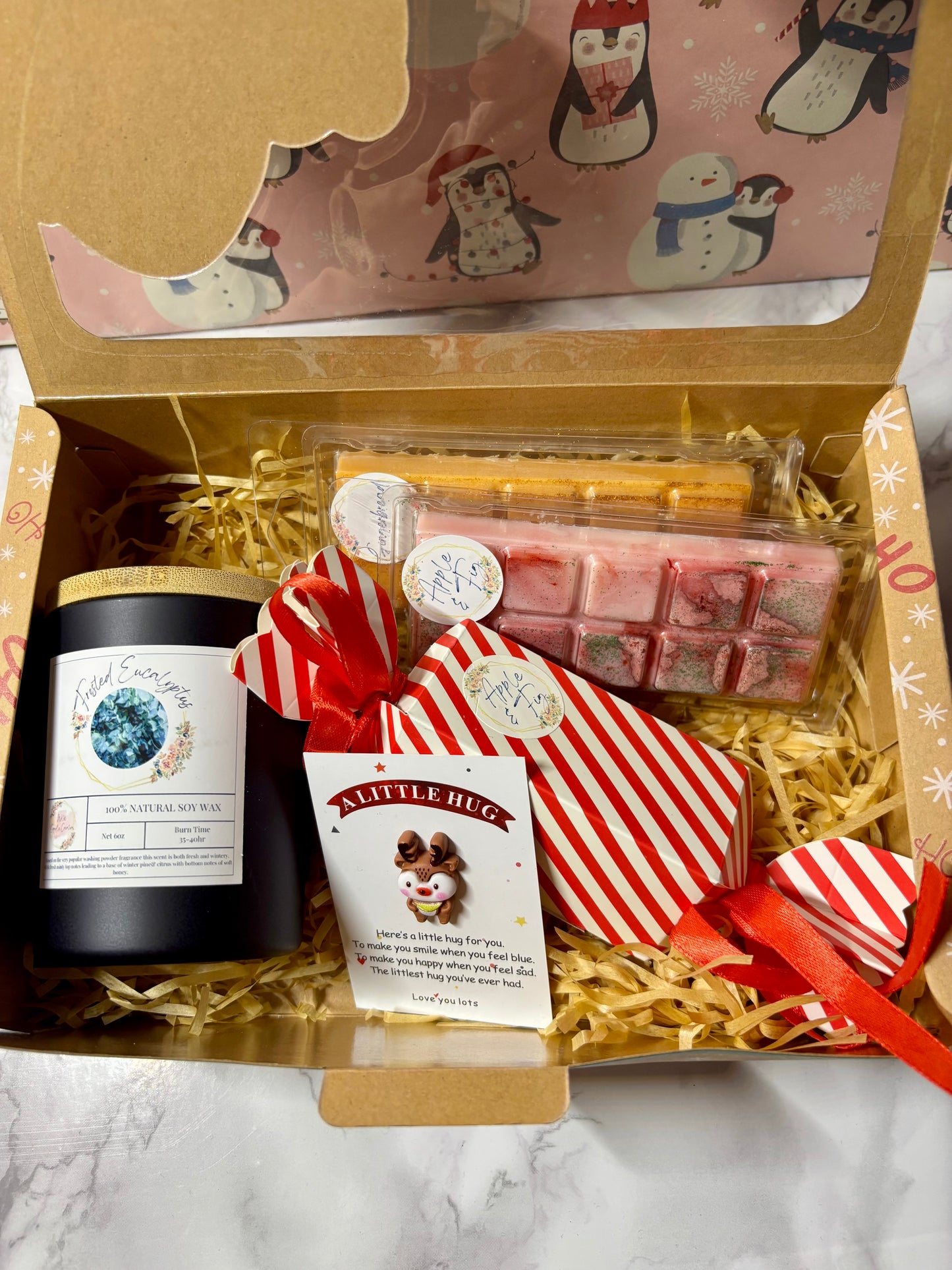 🎁 Christmas Gift Box – Handmade Candle & Wax Melt Gift Set