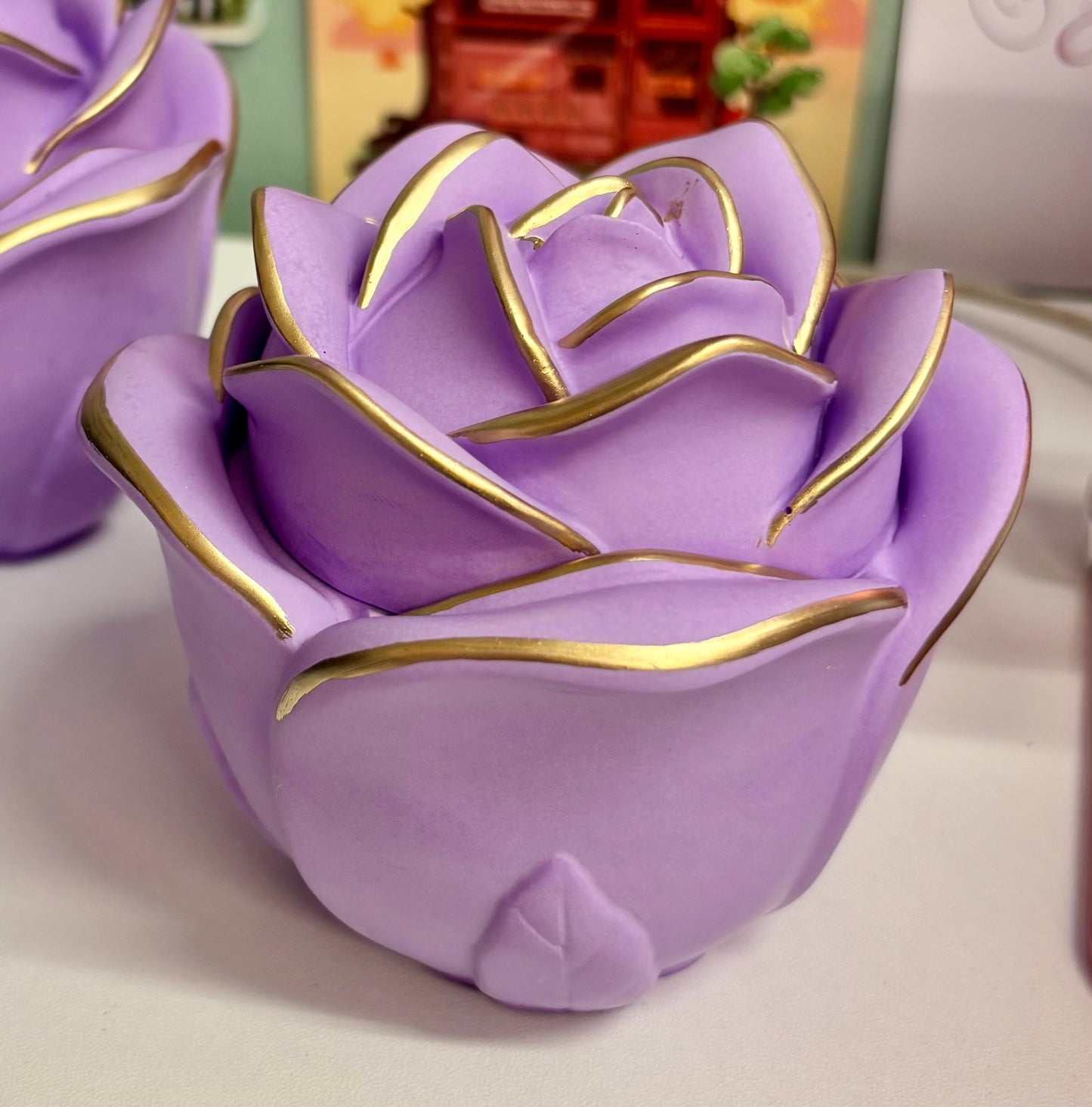 Fairytale Lilac Rose Candle Pot | Limited Edition Handmade Candle