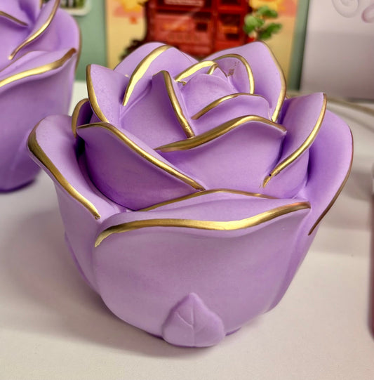 Fairytale Lilac Rose Candle Pot | Limited Edition Handmade Candle
