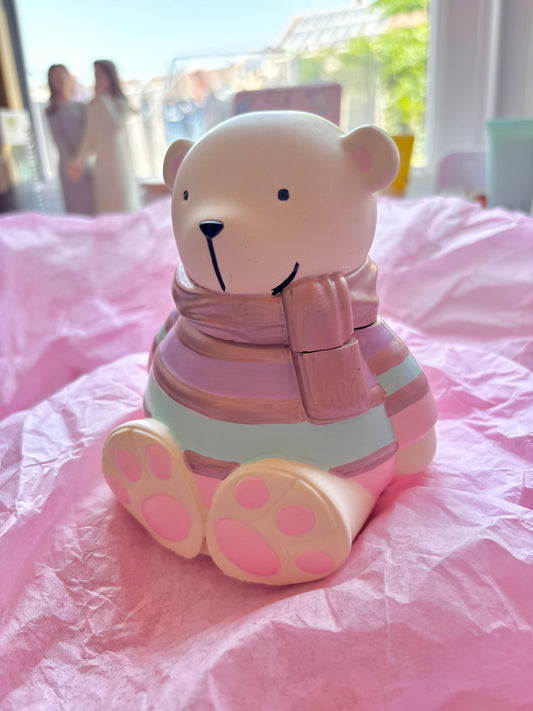 Barnaby the Golden Bear Candle Pot | Lenora Blue