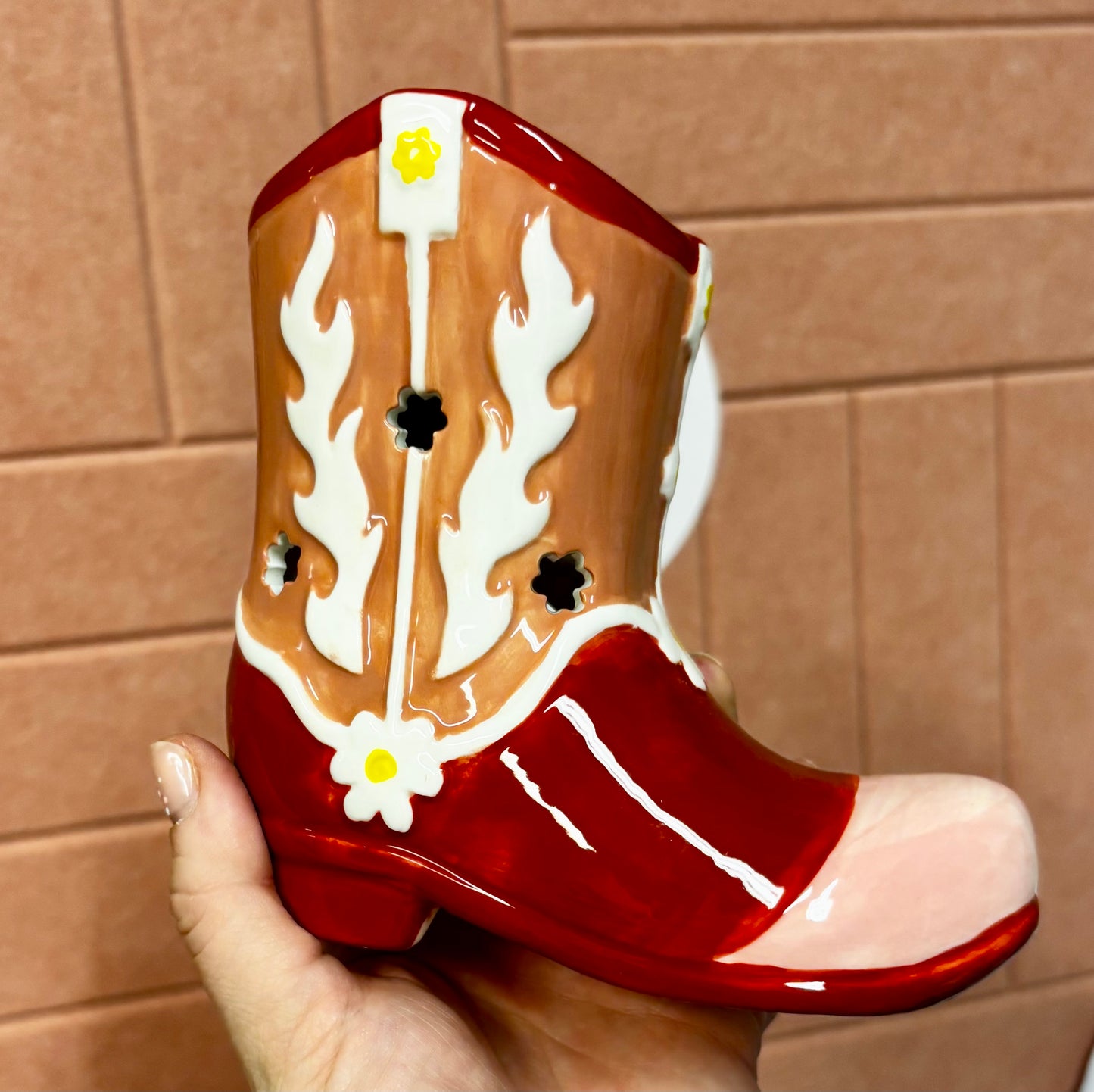 Cowboy Boot Wax Melt Burner | Western Style Ceramic Wax Melter