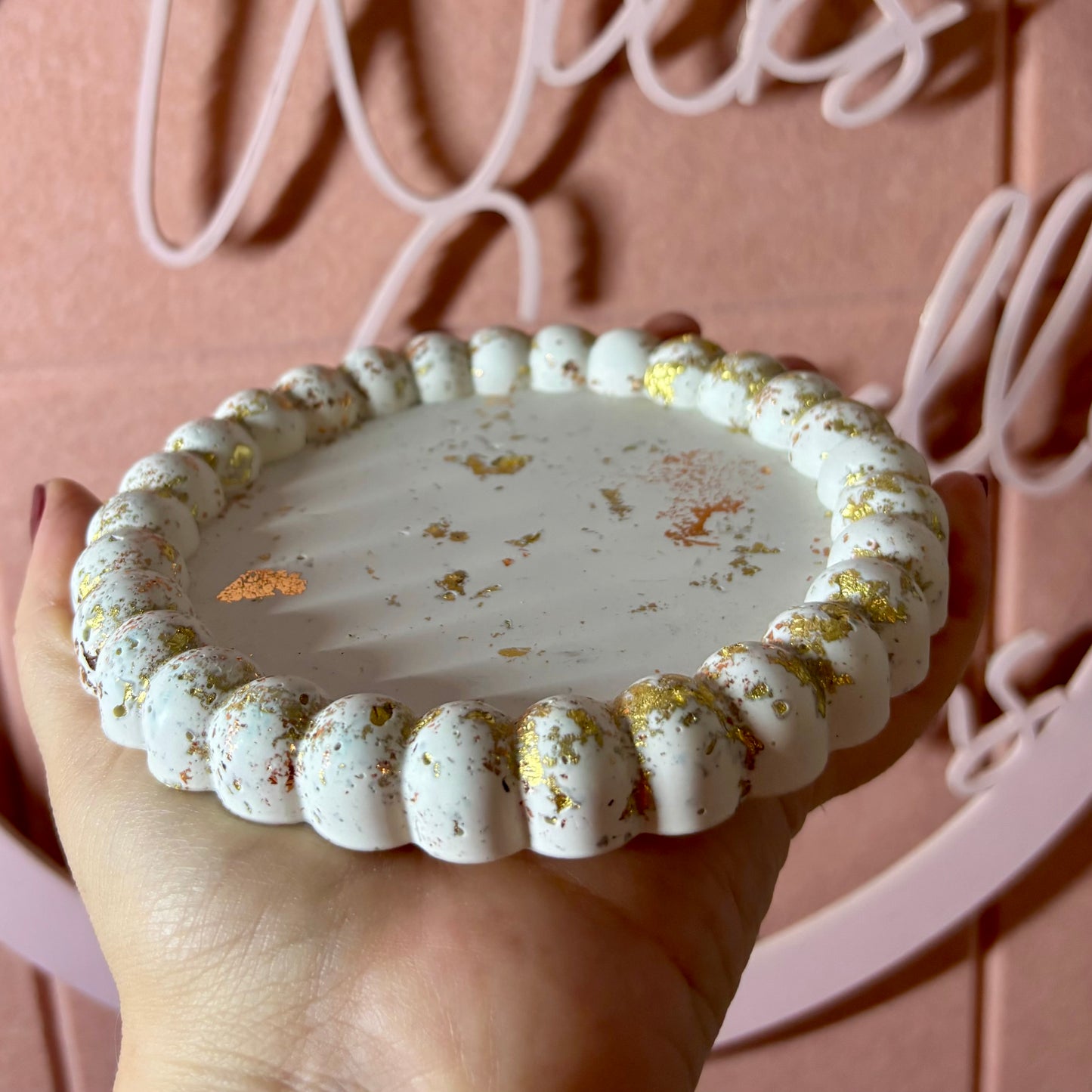 ✨ Perfectly Imperfect Beaded Tray – Seconds Sale