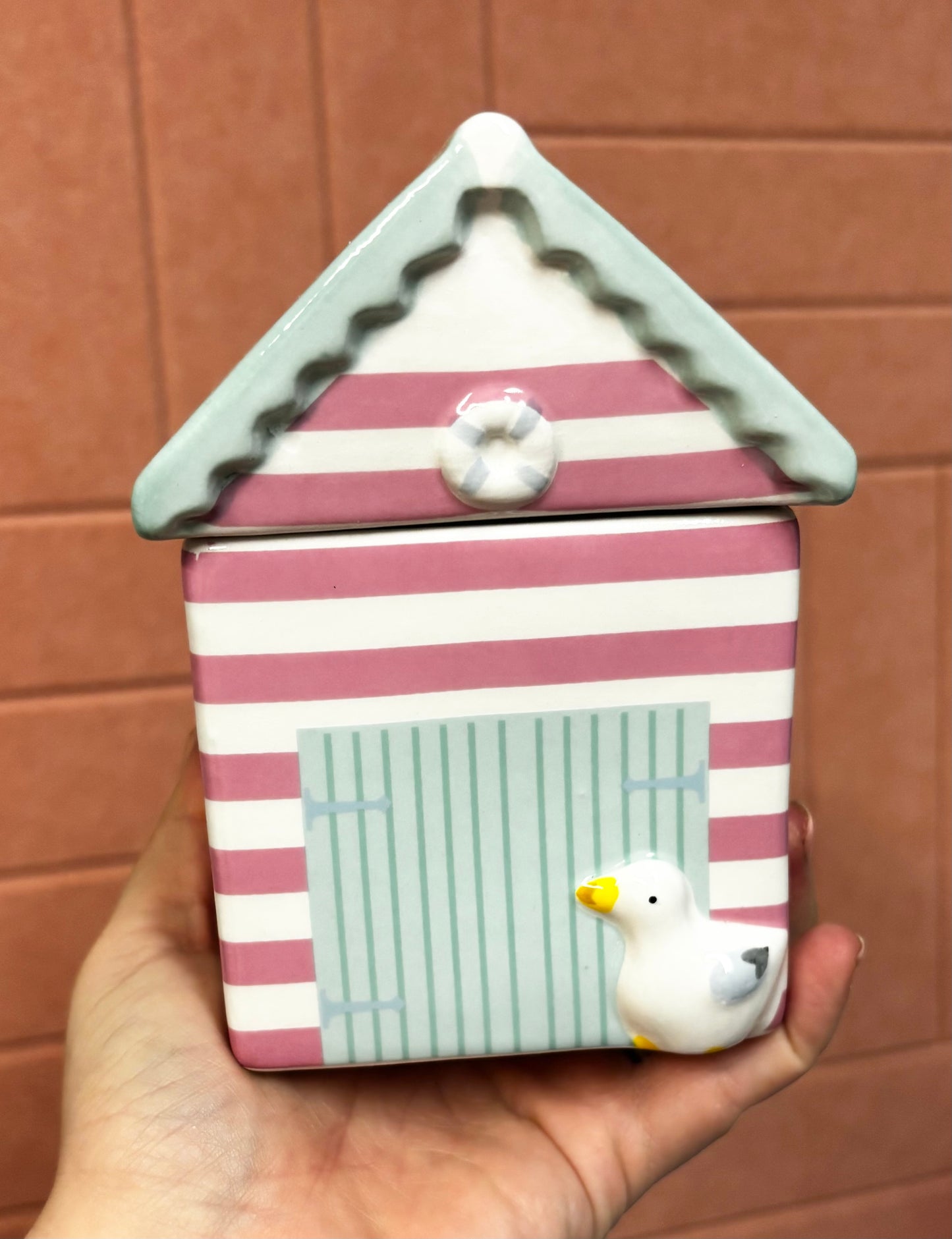 Seaside Beach Hut Wax Melt Burner | Ceramic Wax Melt Warmer