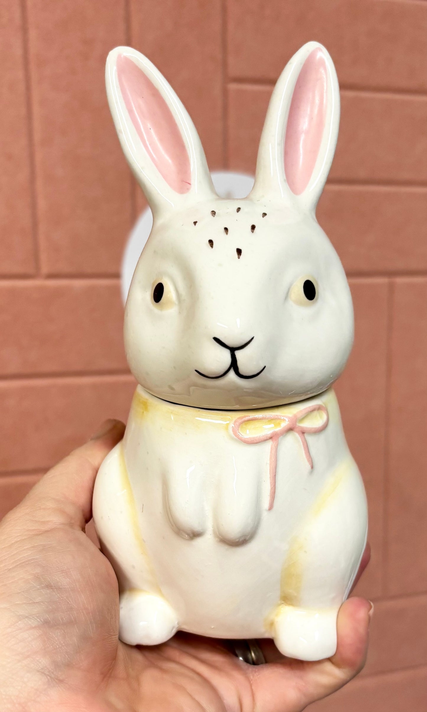 Ceramic Bunny Wax Melt Burner With Lid | Rabbit Wax Melter