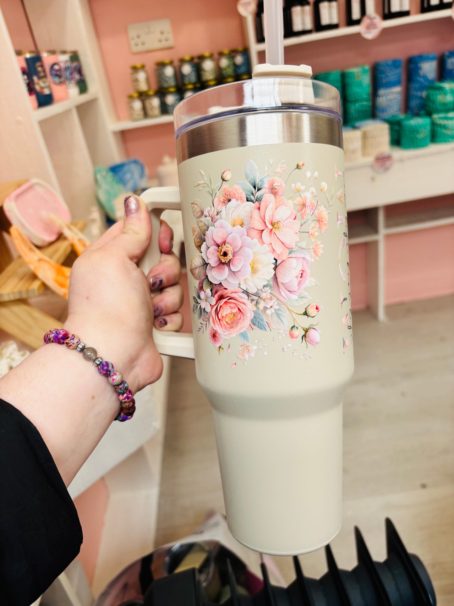 🌷 Mam Life, Best Life Tumbler – 40oz Stanley Style Cup