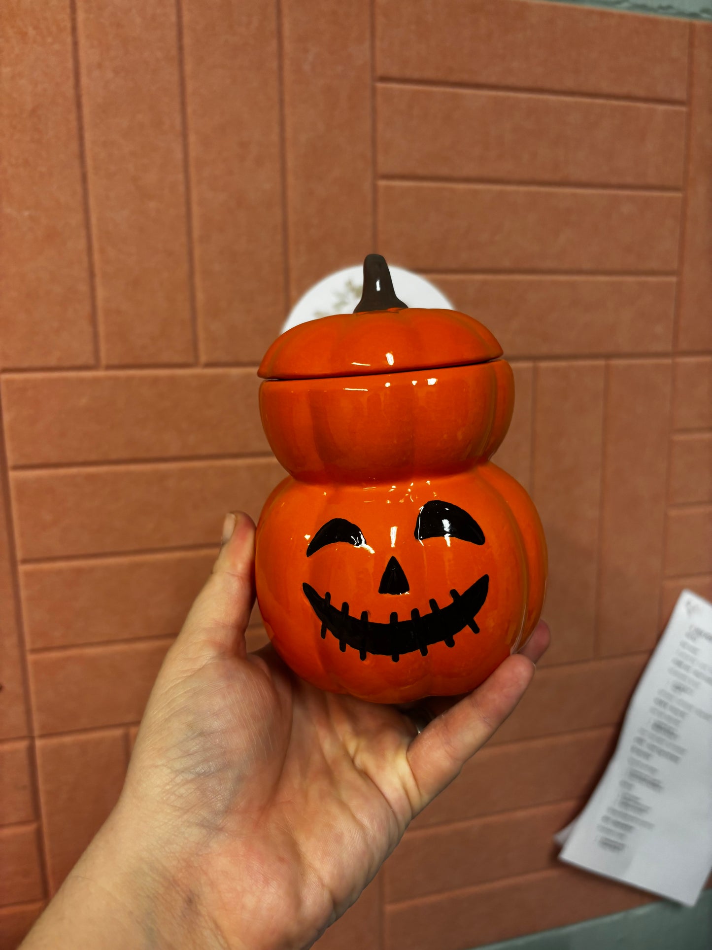 Pumpkin Jack Wax Melt Burner | Ceramic Halloween Wax Melter