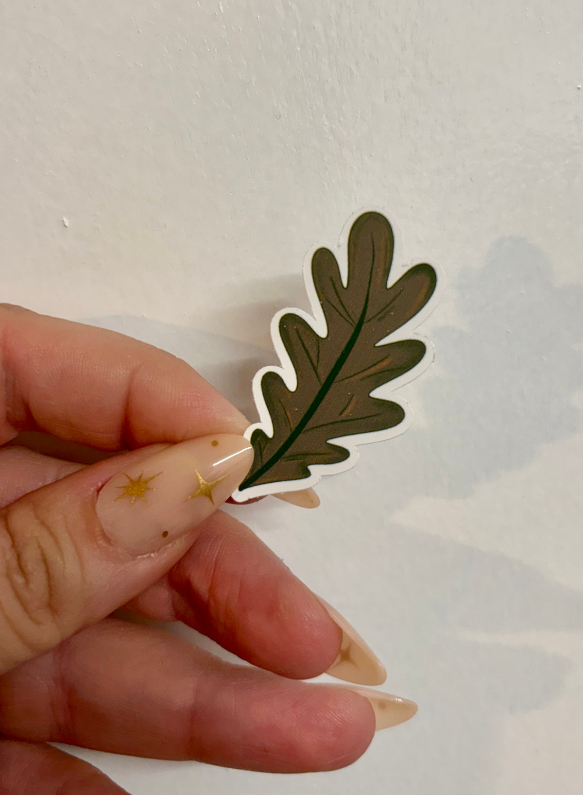 Oak Leaf Die-Cut Sticker